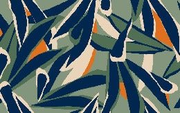 Panoramic plant sketch wallpaper