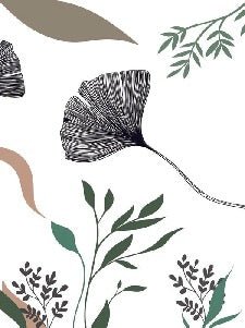Floral artist ginkgo wallpaper