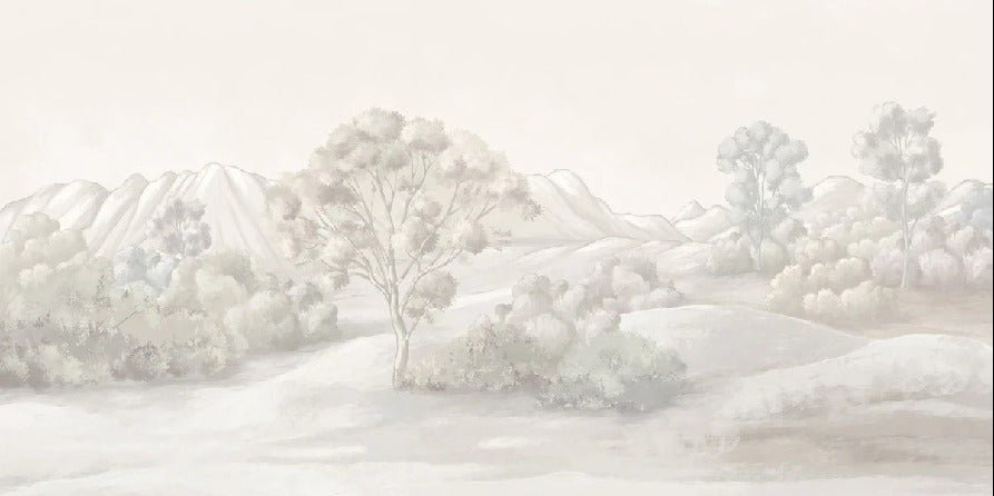 Poetic sepia landscape wallpaper