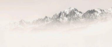 Mont Blanc in sepia mist wallpaper