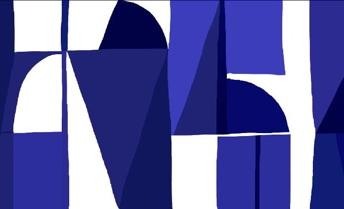 Memphis blue wallpaper