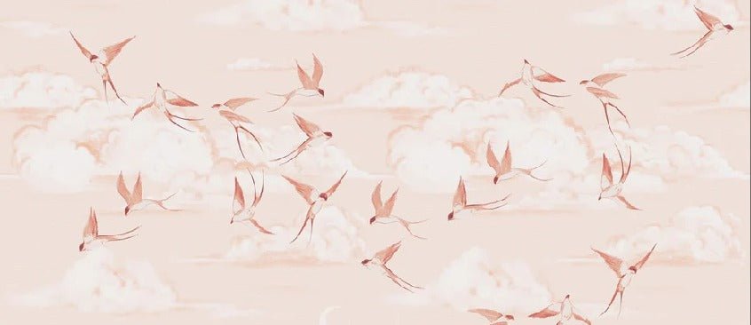 Papier peint chambre enfant poétique terracotta, XXL, tendance