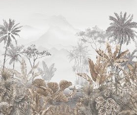 Tropical sepia wallpaper