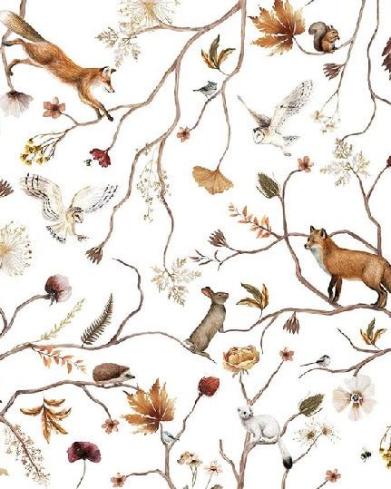 Children's forest adventure wallpaper