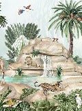 Children's wallpaper animal oasis