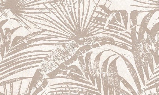 Monochrome jungle leaf wallpaper