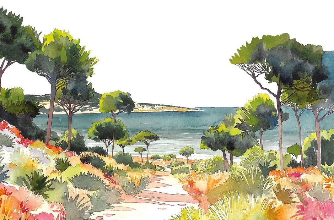 Panoramic summer air wallpaper