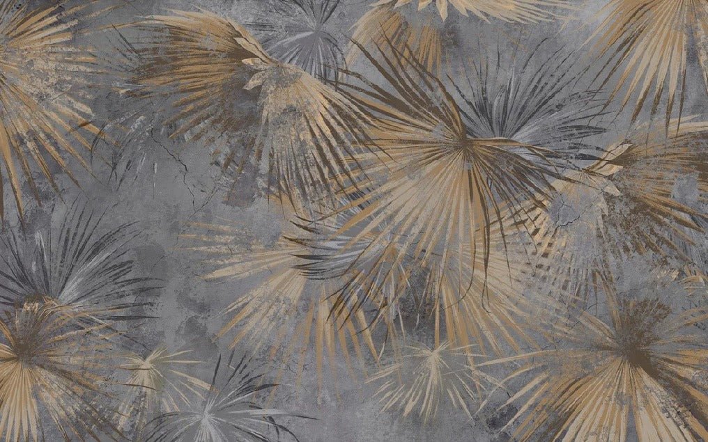 Panoramic palm vintage wallpaper