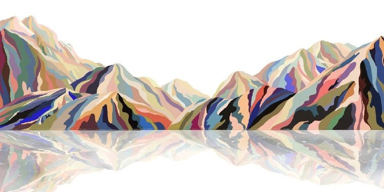 Annecy arty color wallpaper