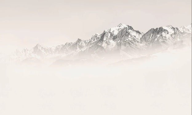 Mont Blanc wallpaper in sepia mist