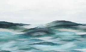 Panoramic plenitude green wallpaper