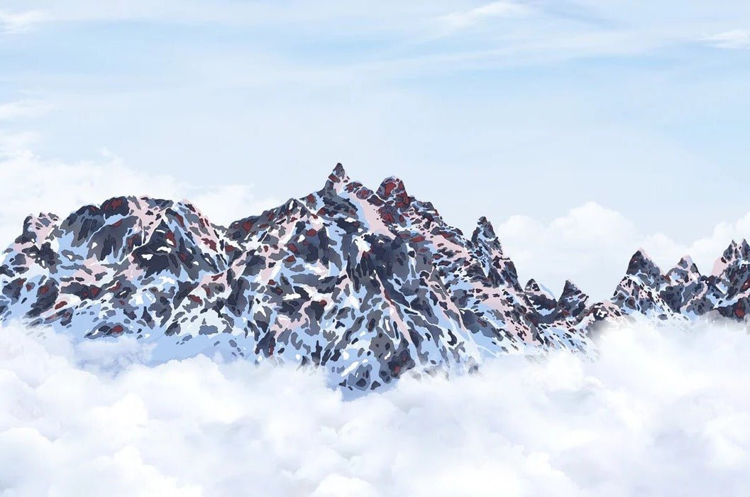 Mont Blanc toile des Cimes wallpaper