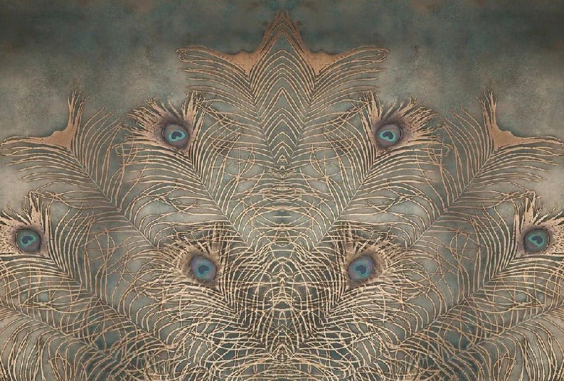 Majestic Peacock Feather Wallpaper