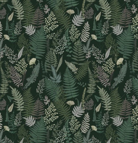 Dense green leaf wallpaper