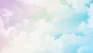 Children's wallpaper cloud soft colors