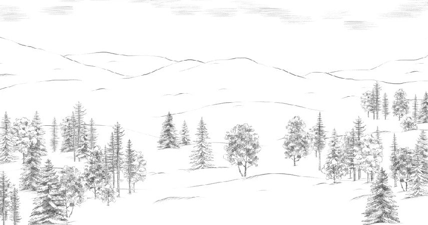 Cimes sketch mountain wallpaper