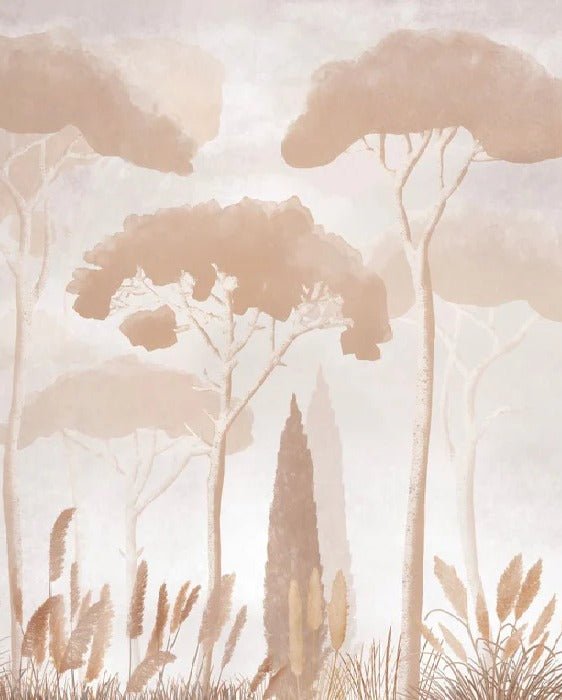 Sepia cypress pine wallpaper