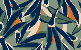 Panoramic plant sketch wallpaper