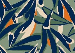 Panoramic plant sketch wallpaper
