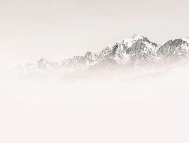 Papier peint matin brumeux Mont Blanc, XXL, tendance