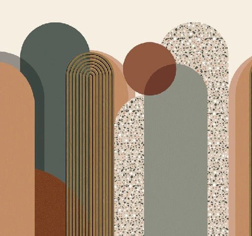 Art deco graphic wallpaper