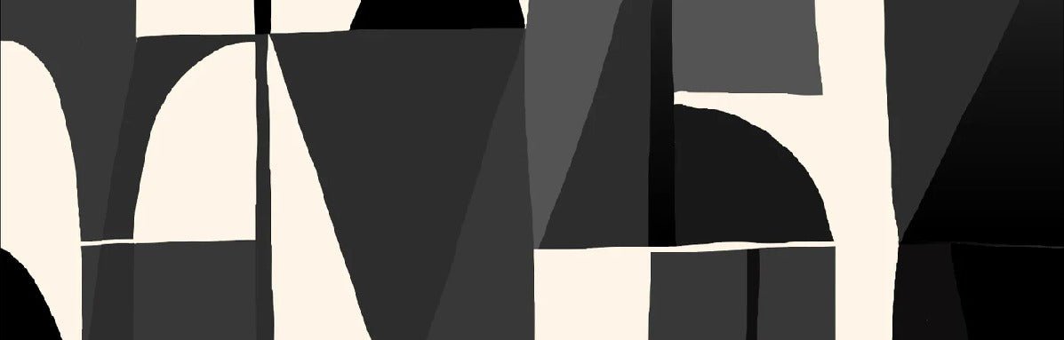 Memphis style black wallpaper