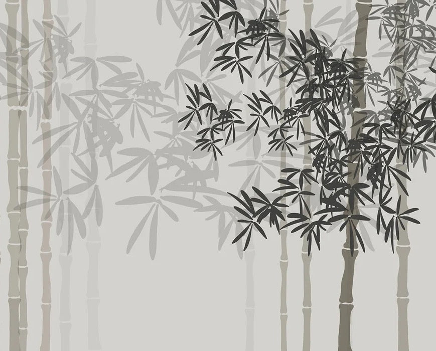 Panoramic bamboo wallpaper