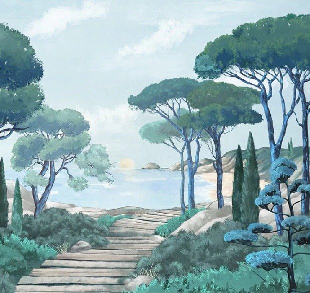 Papier peint balade dans les calanques, XXL, tendance