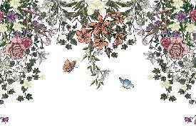 Spring Floral panoramic flower wallpaper