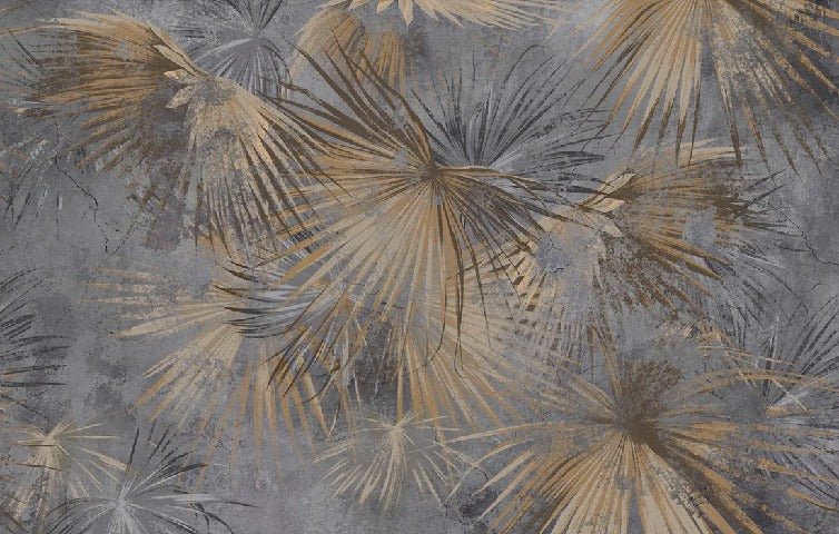 Panoramic palm vintage wallpaper