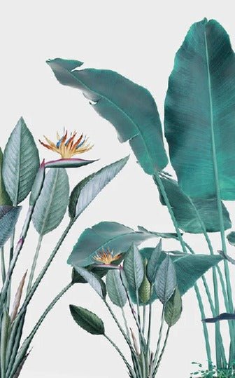 Panoramic tropical banana wallpaper