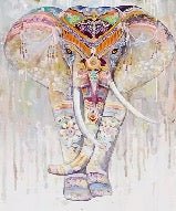 Indian Boho Elephant Wallpaper