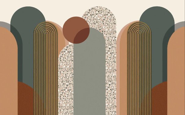 Art deco graphic wallpaper