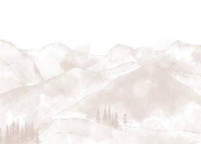 Panoramic Aravis beige wallpaper