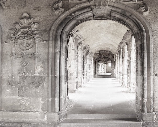 Trompe l'oeil Couloir Marbre Parisien wallpaper