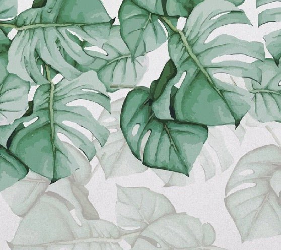 Large Leaf & Scandinave wallpaper