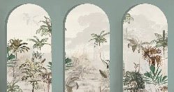 Lush green arches wallpaper