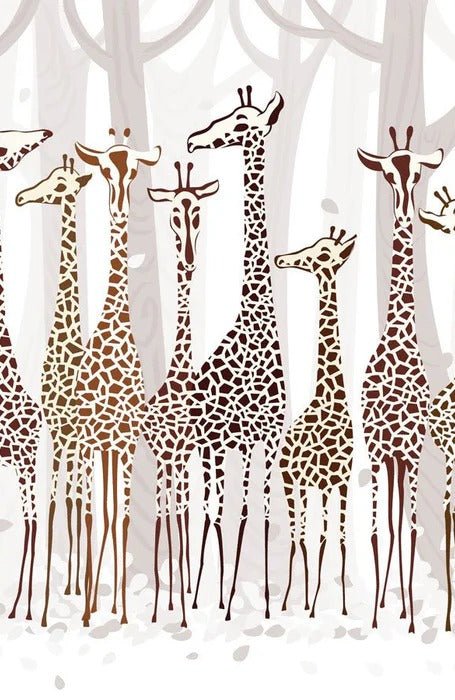 Elegant Giraffes wallpaper