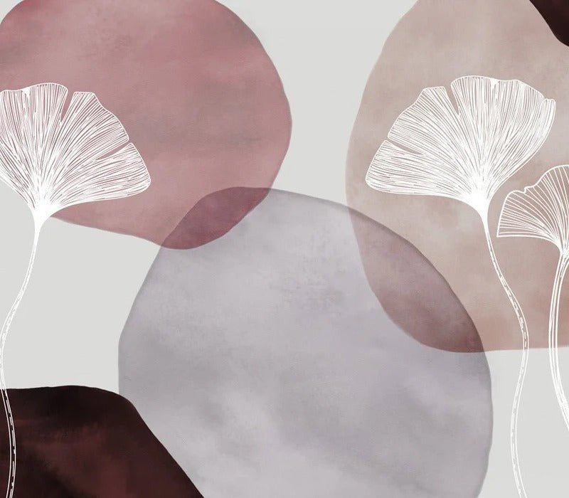 Purple panoramic abstract wallpaper