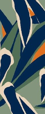 Panoramic plant sketch wallpaper