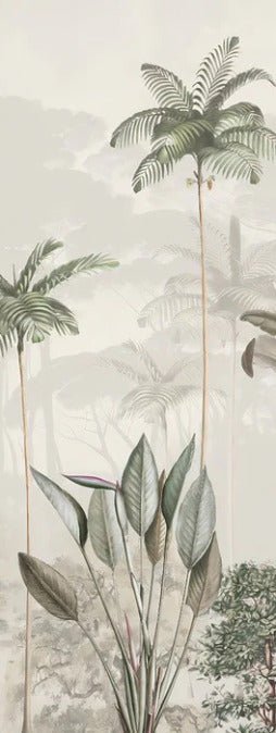 Green jungle eden panoramic wallpaper