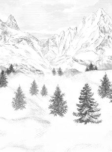 Papier peint Aiguilles d'Arves, XXL, tendance