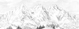 Papier peint montagne sommets de Chamonix, XXL, tendance