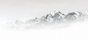 Mont Blanc in the mist black and white wallpaper