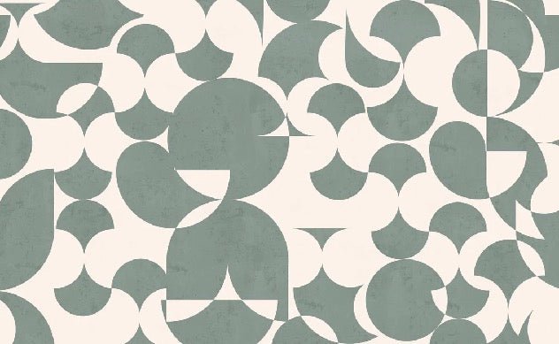 Retro slate green graphic wallpaper