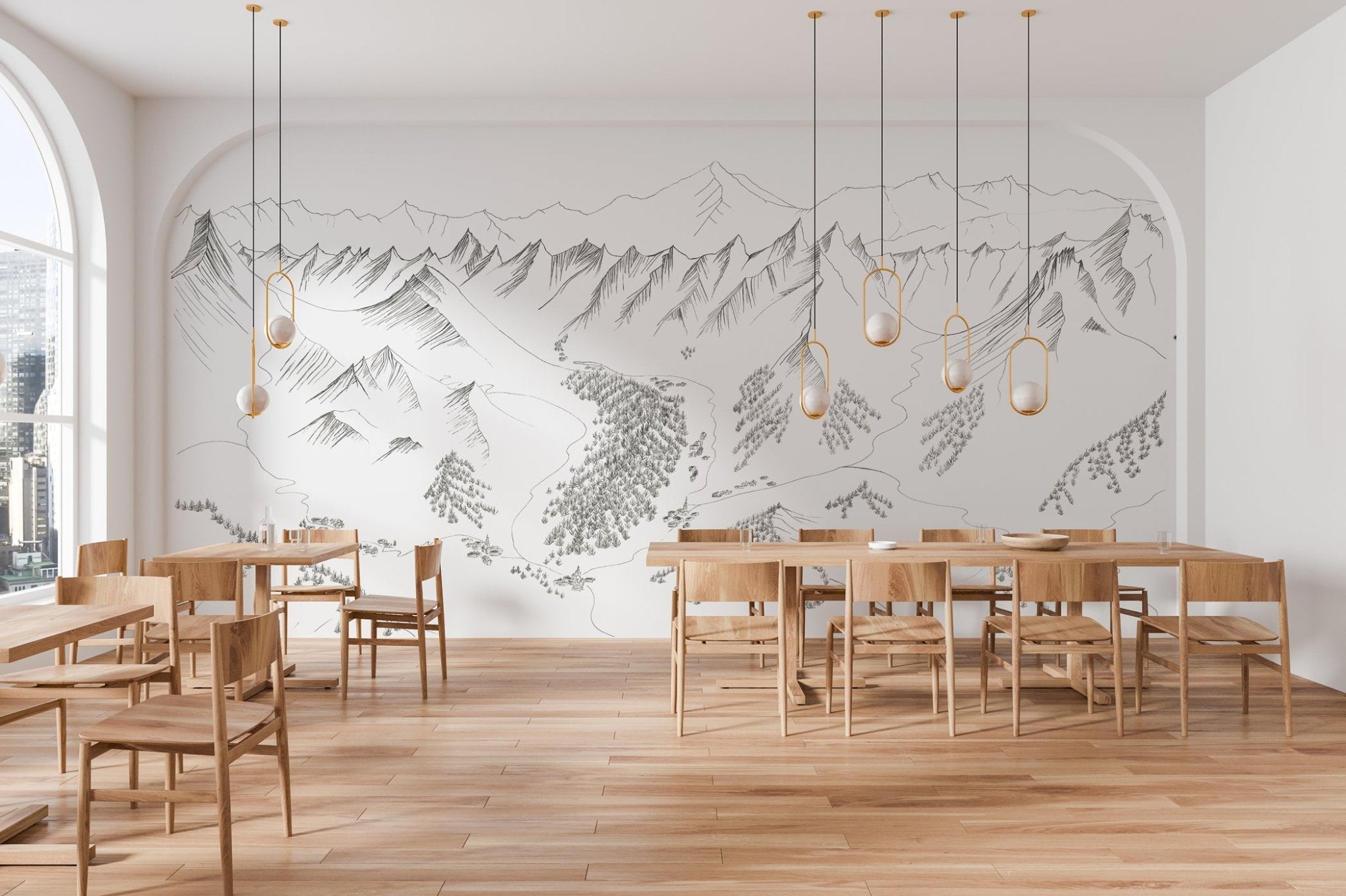 Papier peint en piste – La Clusaz, XXL, tendance