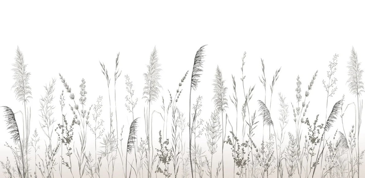 Poetic pampas wallpaper