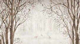 Custom forest wallpaper welcome to the woods