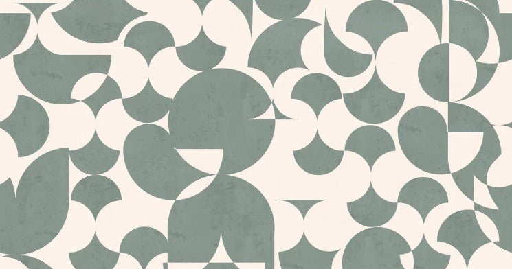 Retro slate green graphic wallpaper