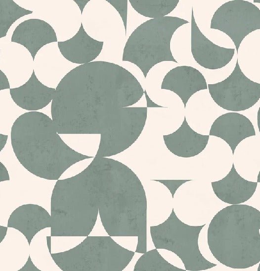 Retro slate green graphic wallpaper